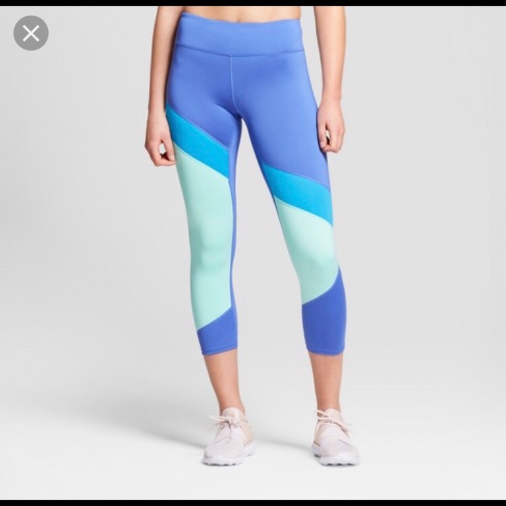 Joy lab workout capris - blue and mint activewear